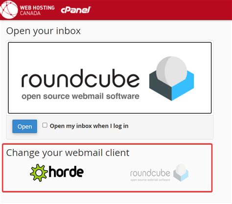 About Roundcube Webmail.